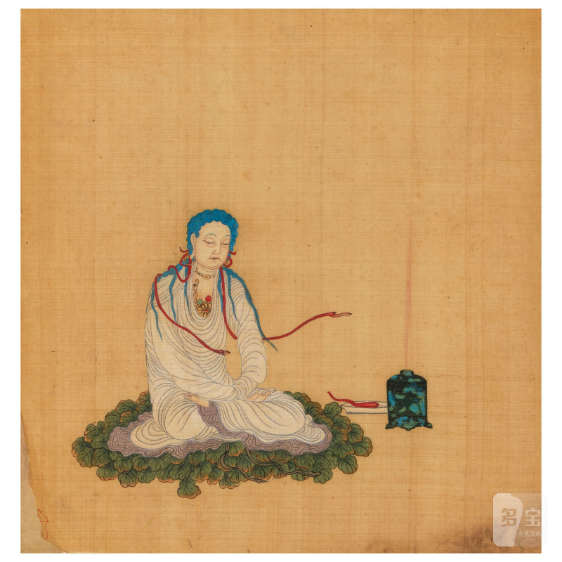 佚名（十九至二十世紀） 佛像三幅 設色絹本 鏡框 | ANONYMOUS (19TH/20TH CENTURY) - 图2